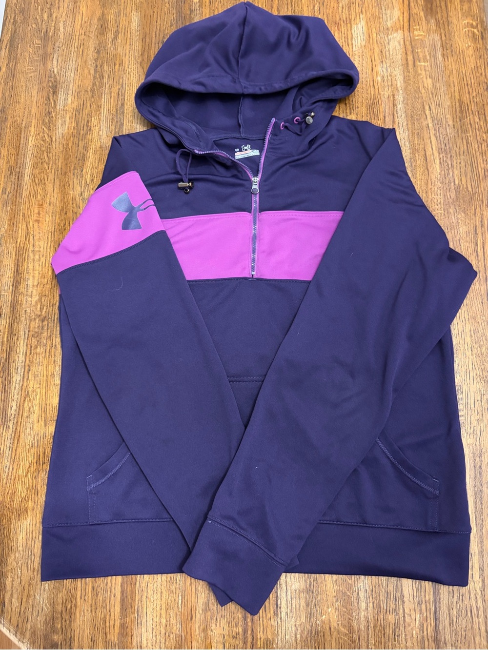 Women’s Under Armour All Seasons Gear 1/4 Zip Hoodie - Purple - Size Large